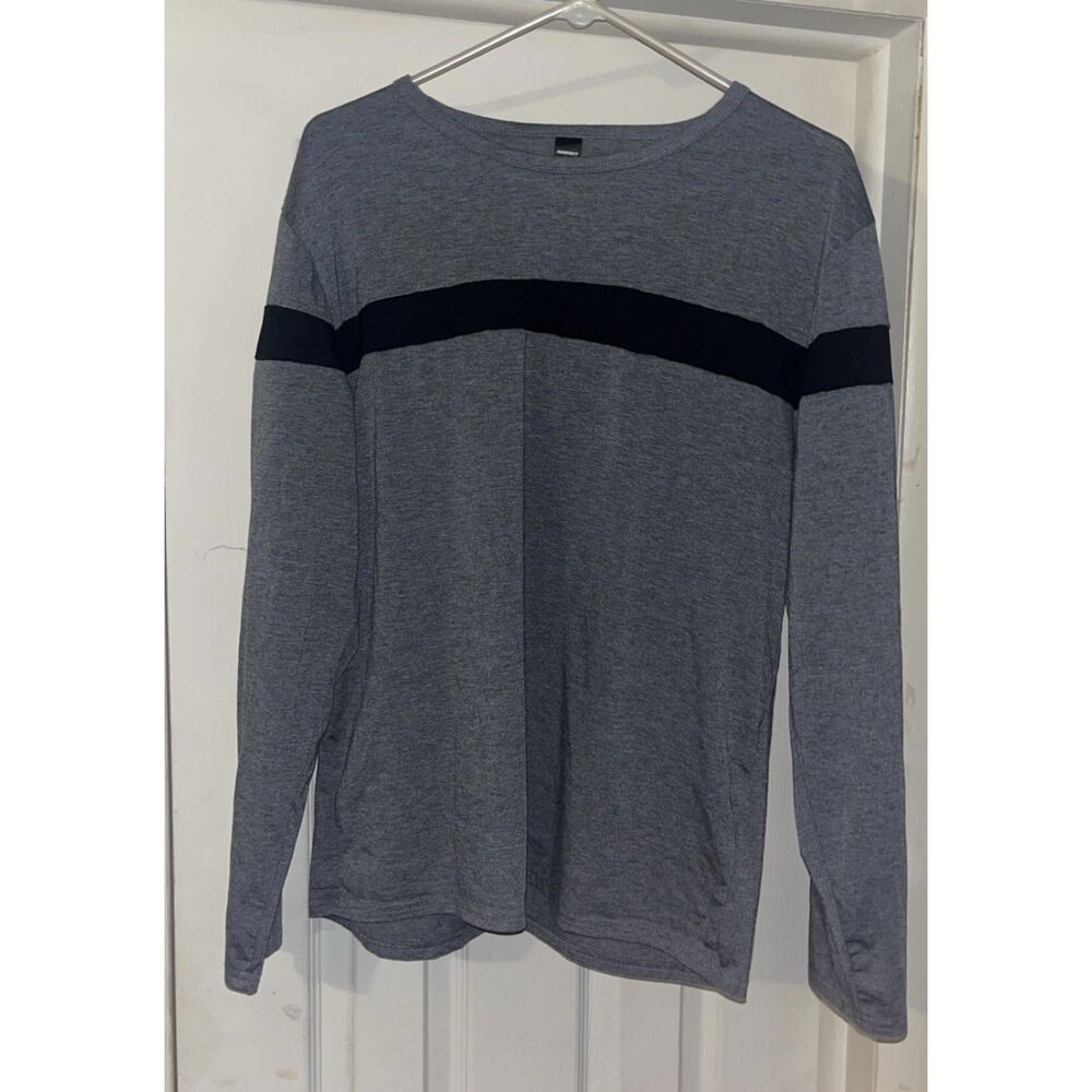 Manfinity Long Sleeve Mens grey shirt size large